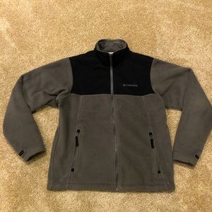 Columbia Fleece Jacket Gray / Black